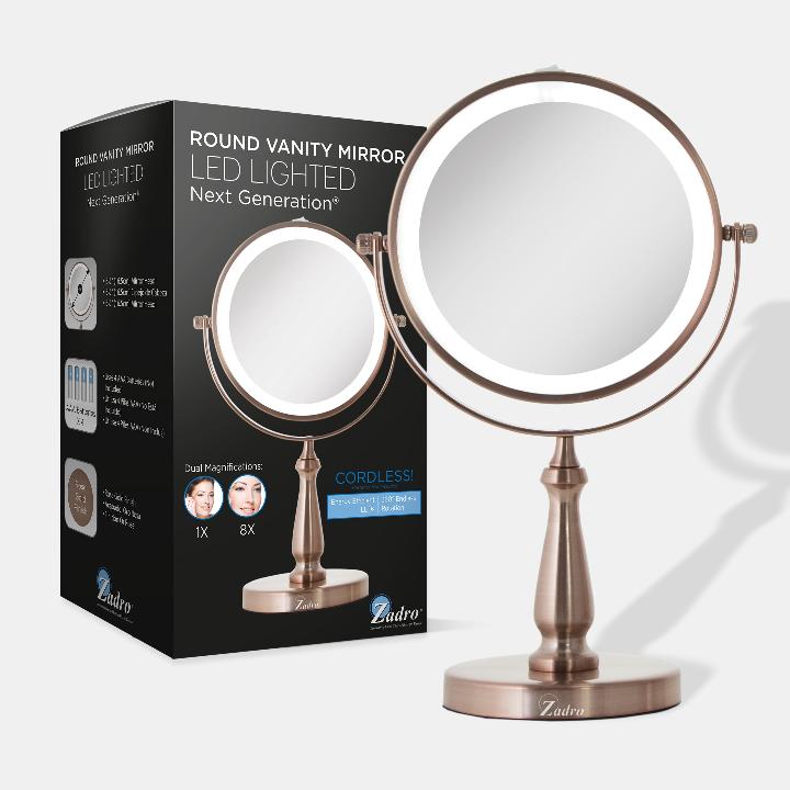 Lighted Makeup Mirror with Magnification