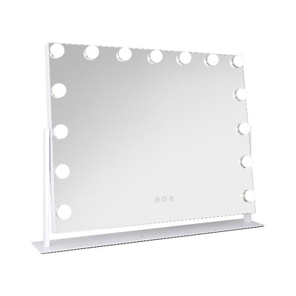 15 Led Light Bulb Horizontal Hollywood Makeup Mirror - 25" X 20”