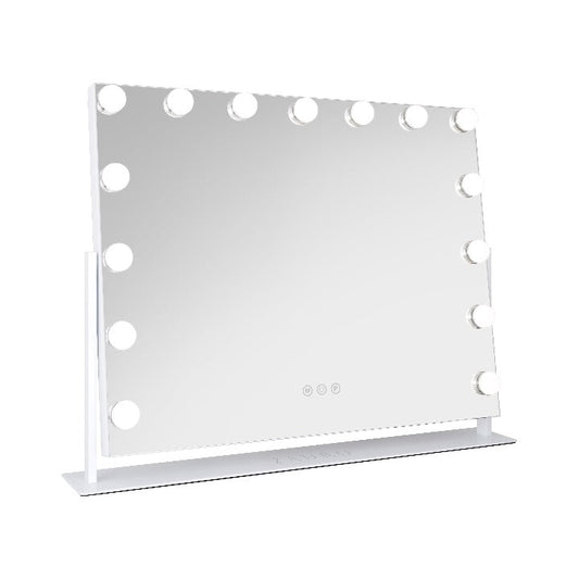 15 Led Light Bulb Horizontal Hollywood Makeup Mirror - 25" X 20”