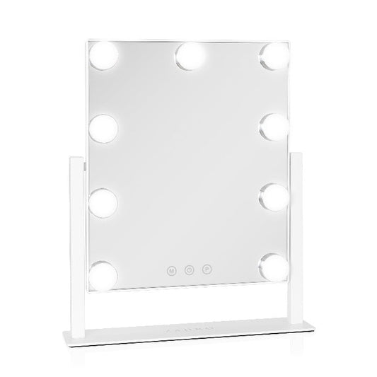 9 Led Light Bulb Hollywood Vertical Makeup Mirror - 12" X 14"