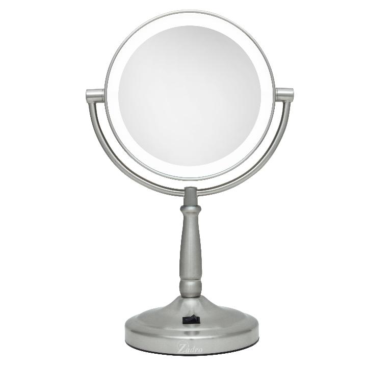 Lighted Makeup Mirror with Magnification & Cordless