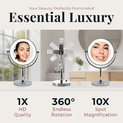 Laguna Lighted Makeup Mirror with Magnification