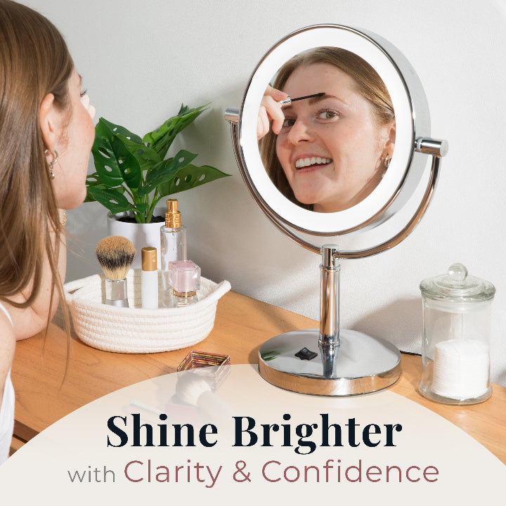 Laguna Lighted Makeup Mirror with Magnification