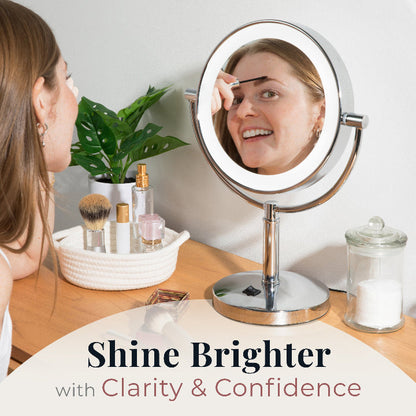 Laguna Lighted Makeup Mirror with Magnification