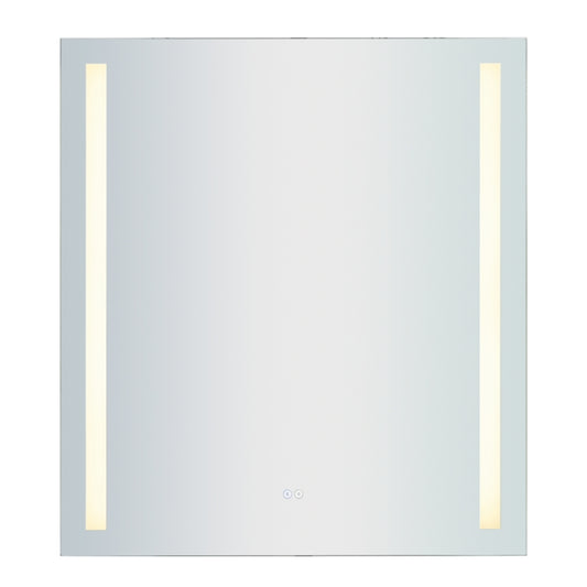 LED Wall Mirror with Bluetooth Speakers - 36x40