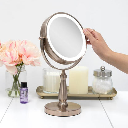 Lighted Makeup Mirror with Magnification