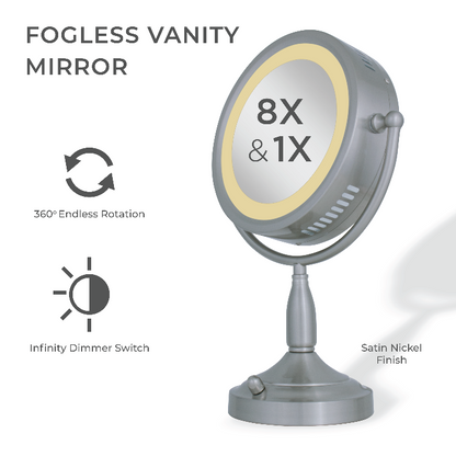 Lighted Makeup Mirror with Magnification