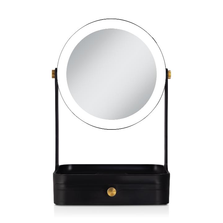 Back-to-School LED Lighted Makeup Mirror w/ Tray & Drawer