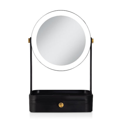 Back-to-School LED Lighted Makeup Mirror w/ Tray & Drawer